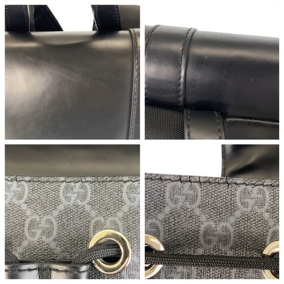 Gucci GG Supreme Canvas Leather Backpack - Picture 7 of 10